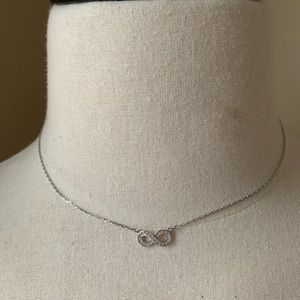Swarovski Jewelry - Swarovski infinity silver necklace Swarovski Jewelry - Swarovski infinity silver necklace